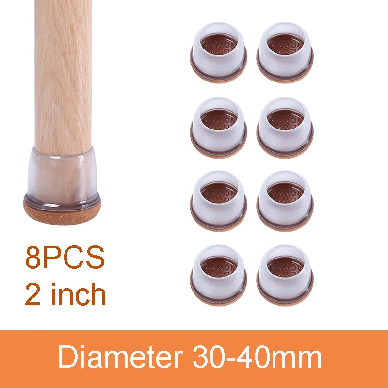 Table Chair Leg Protector Covers with Felt Pads