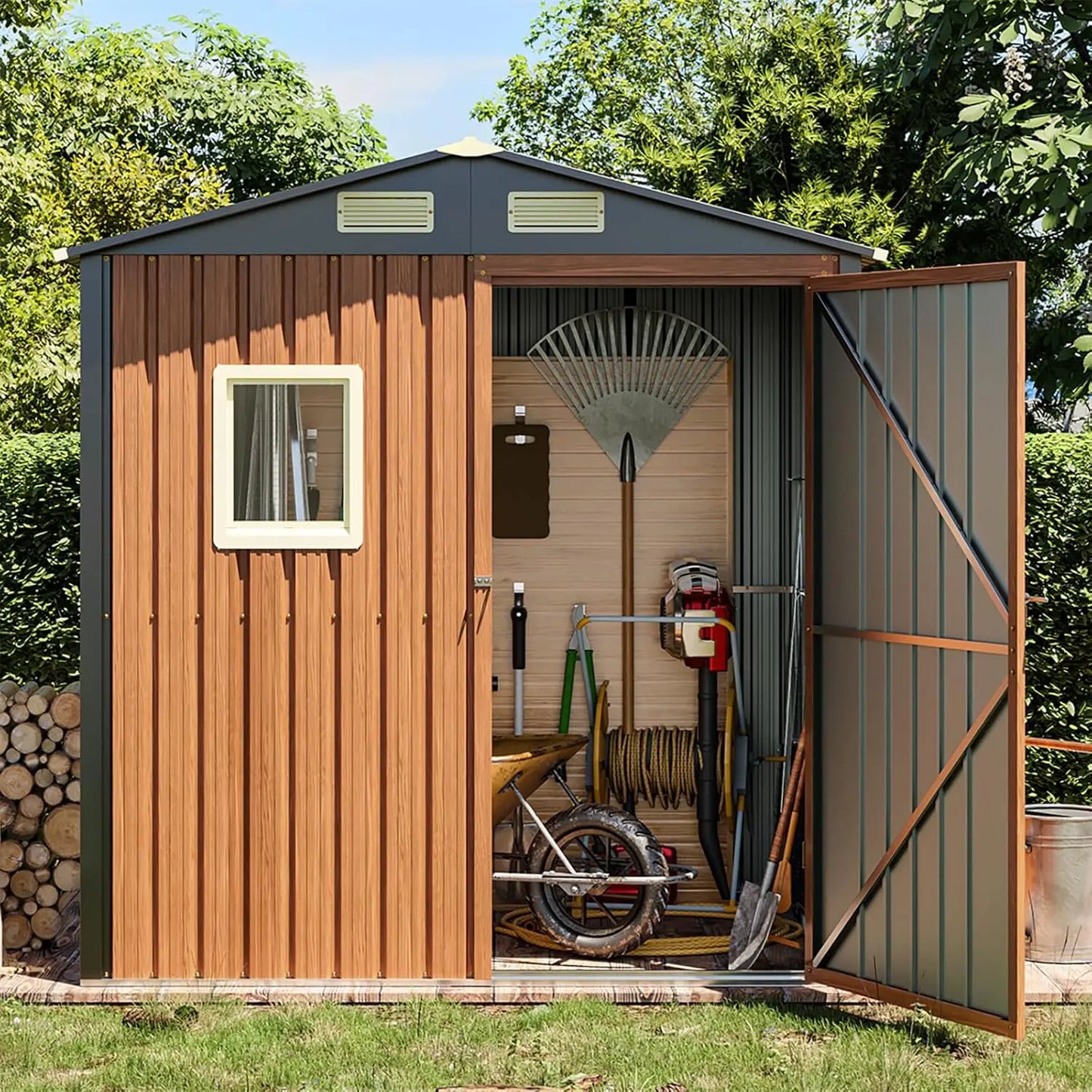 5×3 Outdoor Metal Storage Shed