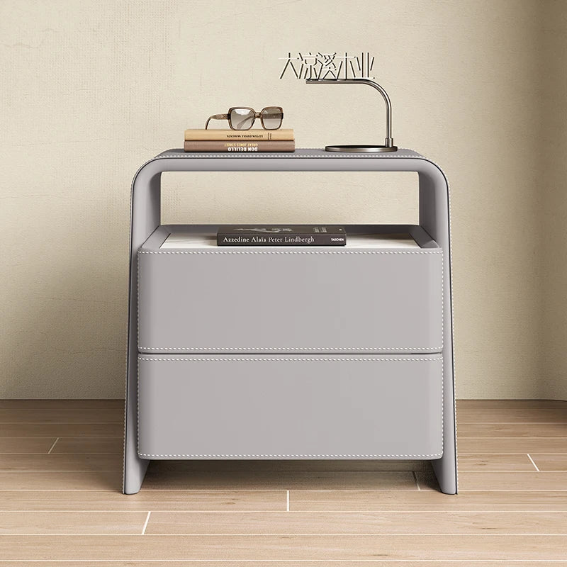 Storage Minimalist Nightstand Nordic Modern Aesthetic Trendy Bedside Table