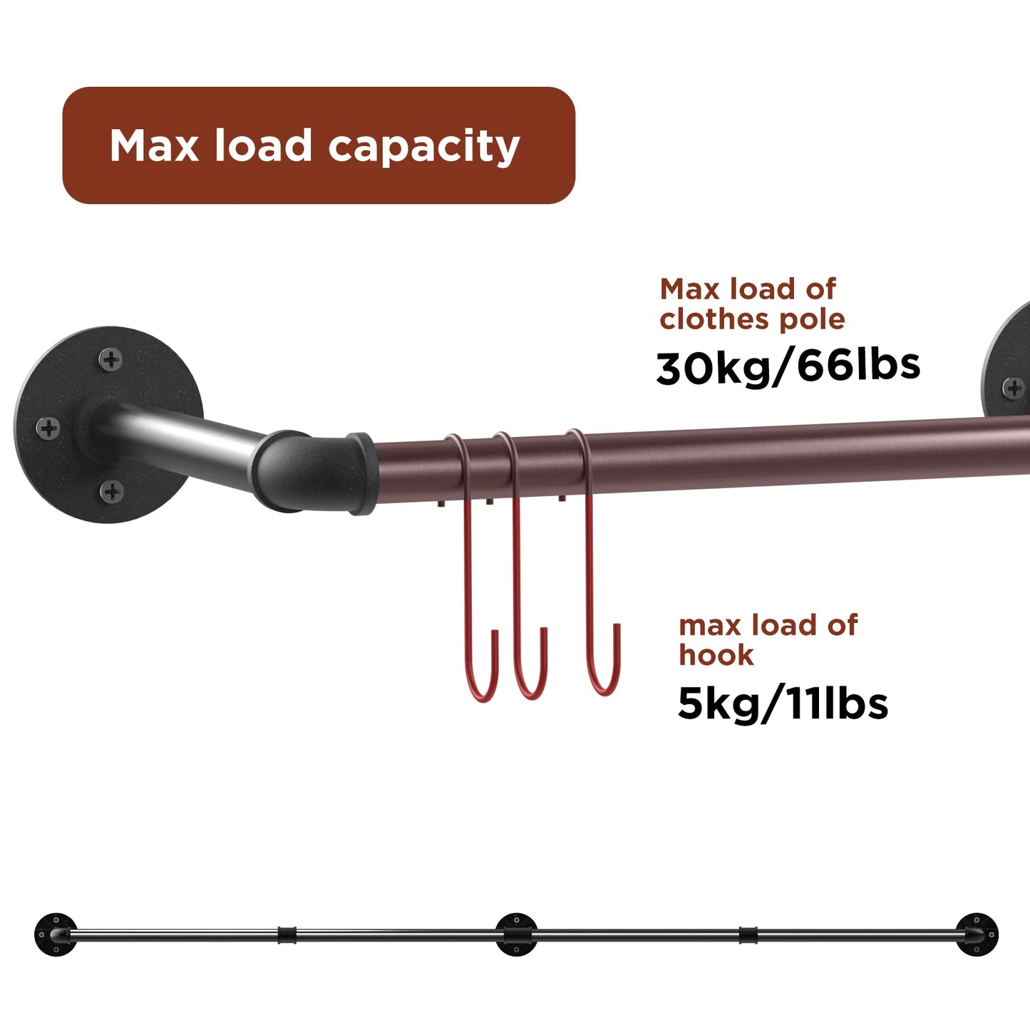 Detachable Pipe Clothes Rail