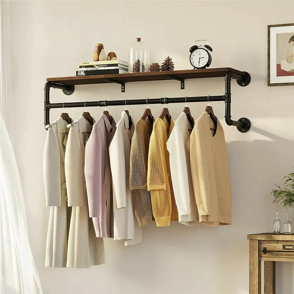 Industrial Pipe Clothes Rack