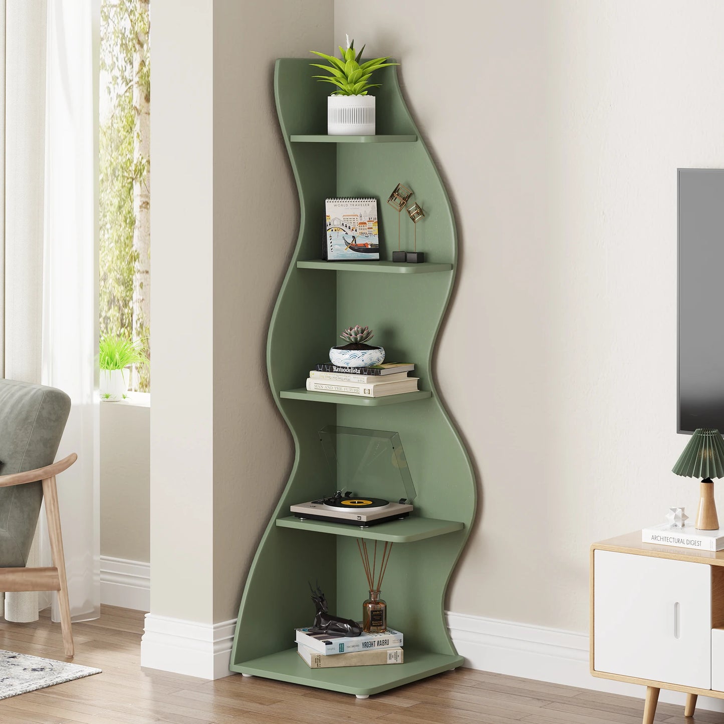 Corner 5‑Tier Shelf