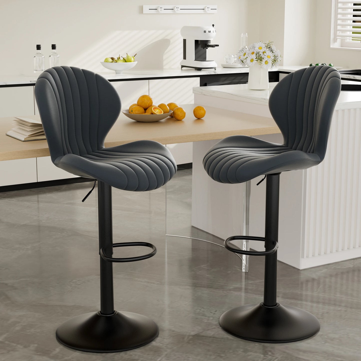 Adjustable Rotating Bar Chairs