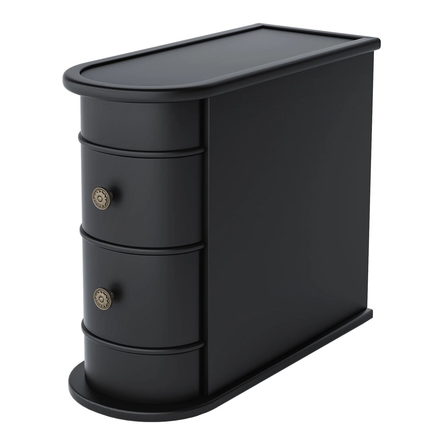 Round Solid Wood End Table