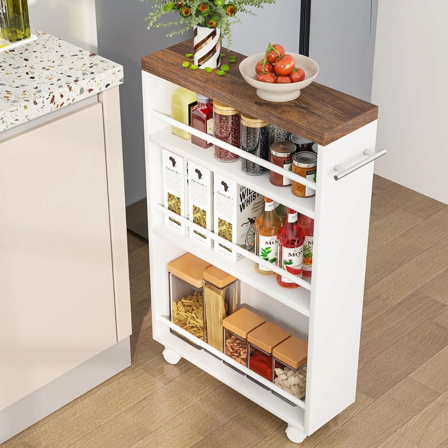 Slim Rolling Utility Cart