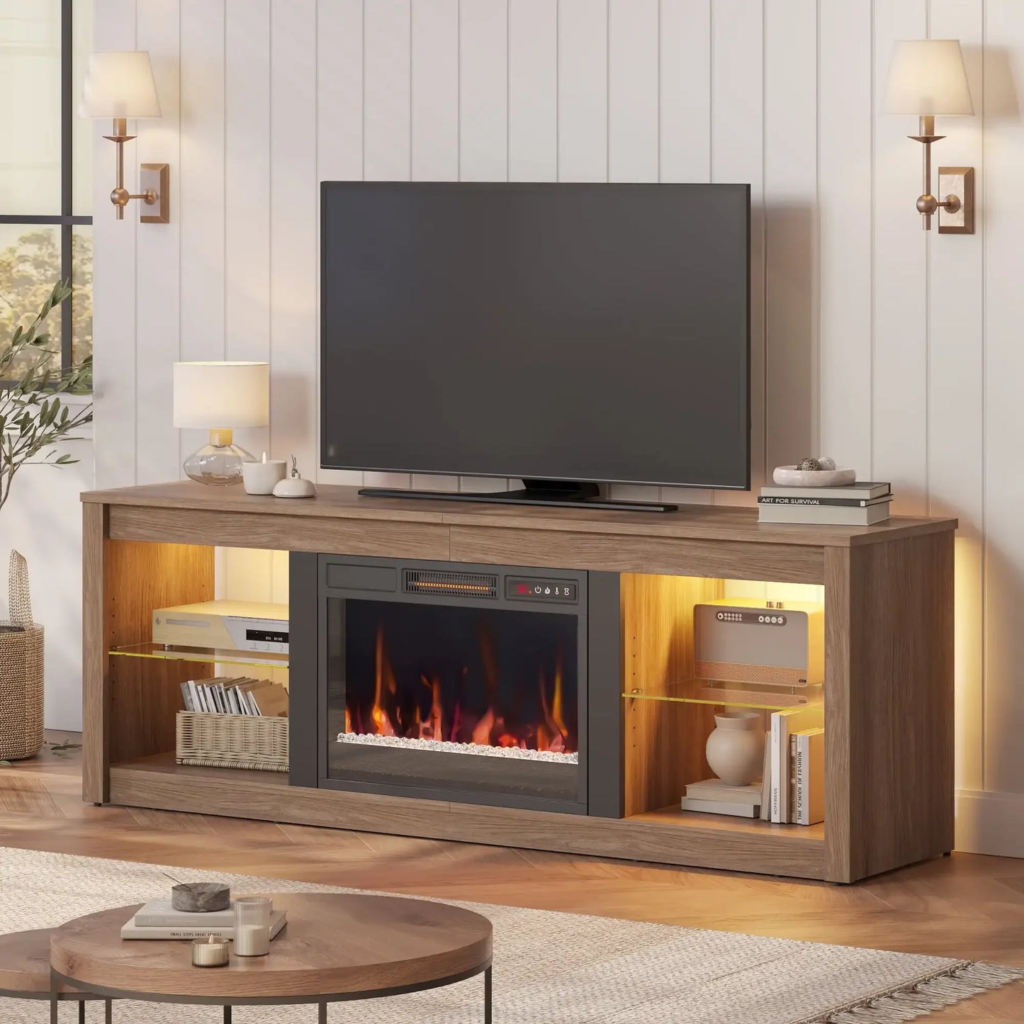 LED Electric Fireplace Stand