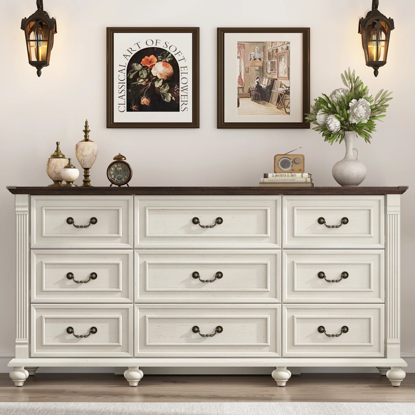 9-drawer bedroom dresser
