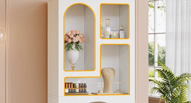Geometric Arched Bookcase