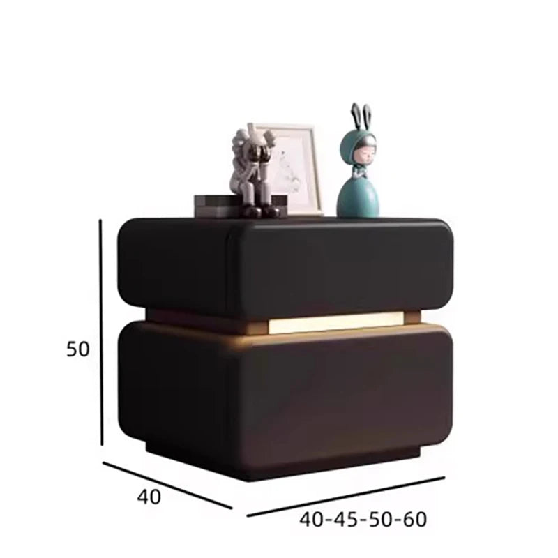 Luxury Italian Nightstand with Drawer
