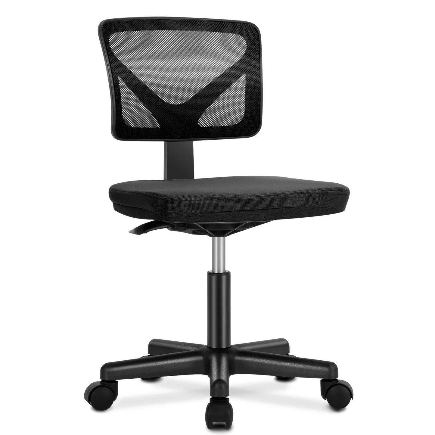 Mesh Armless Office Chair with Lumbar Support