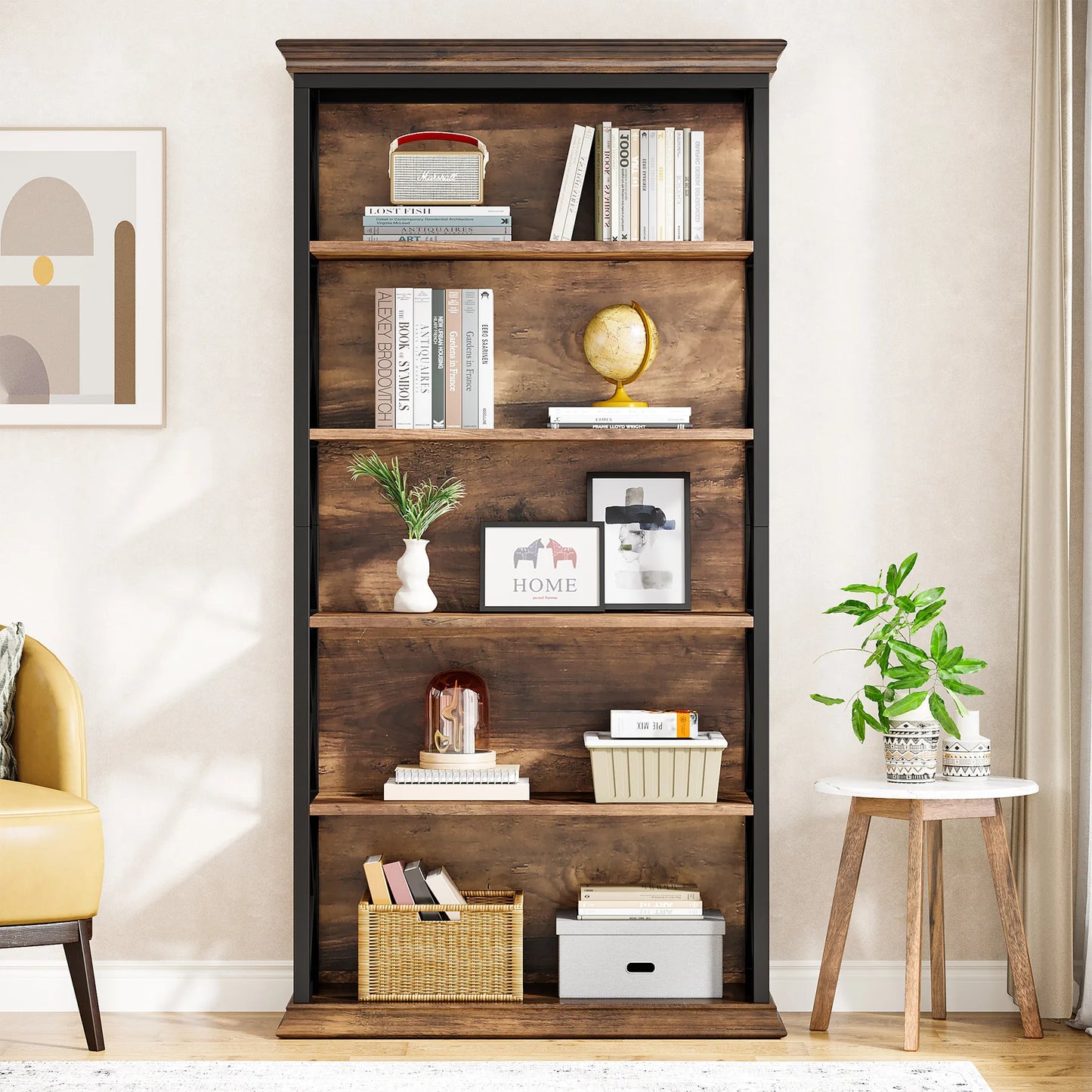 Industrial X-Frame Bookcase