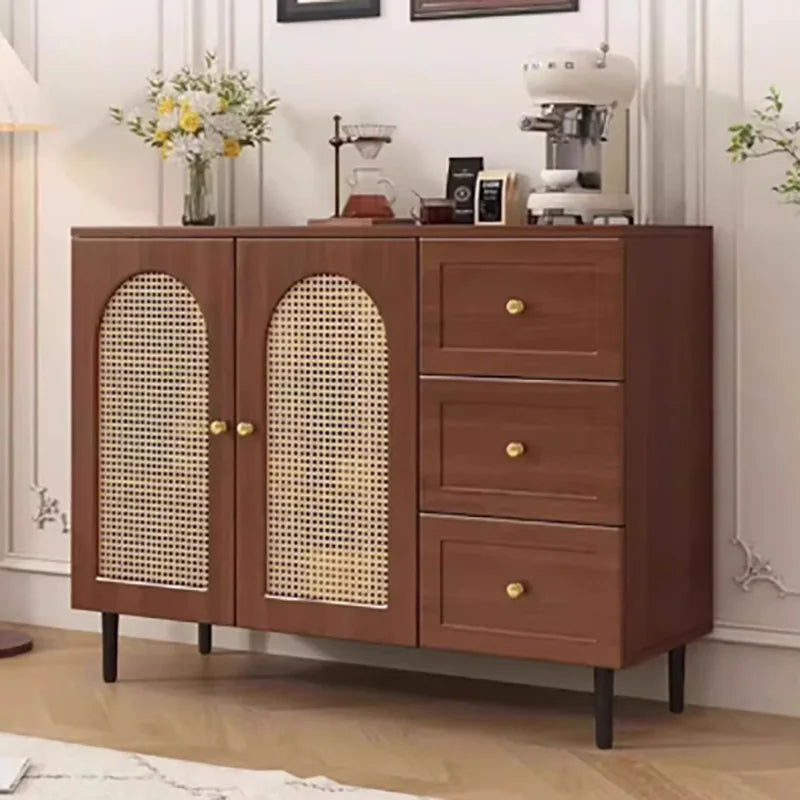Vintage Glam Nordic Living Room Cabinet – Simple Metal Design Storage Unit