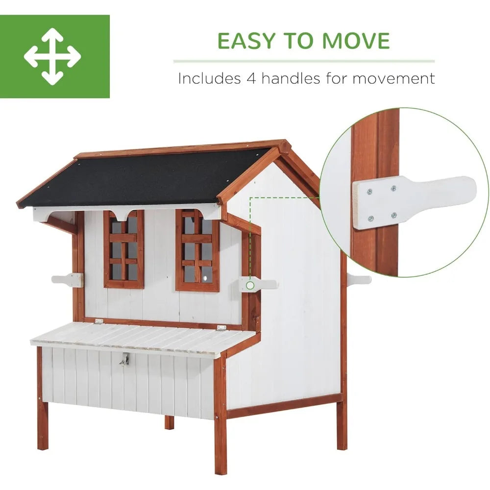 Portable Wooden Chicken Coop