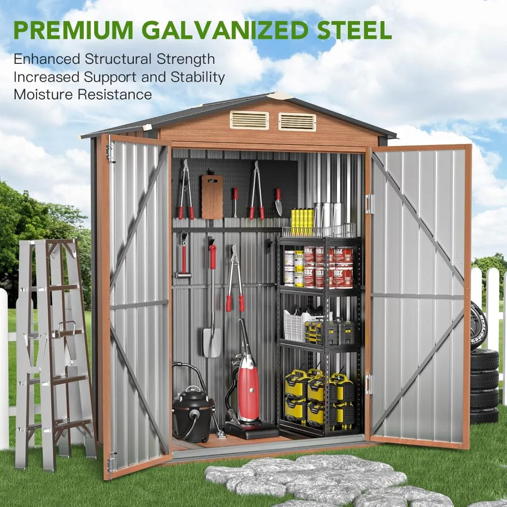 5×3 Outdoor Metal Storage Shed