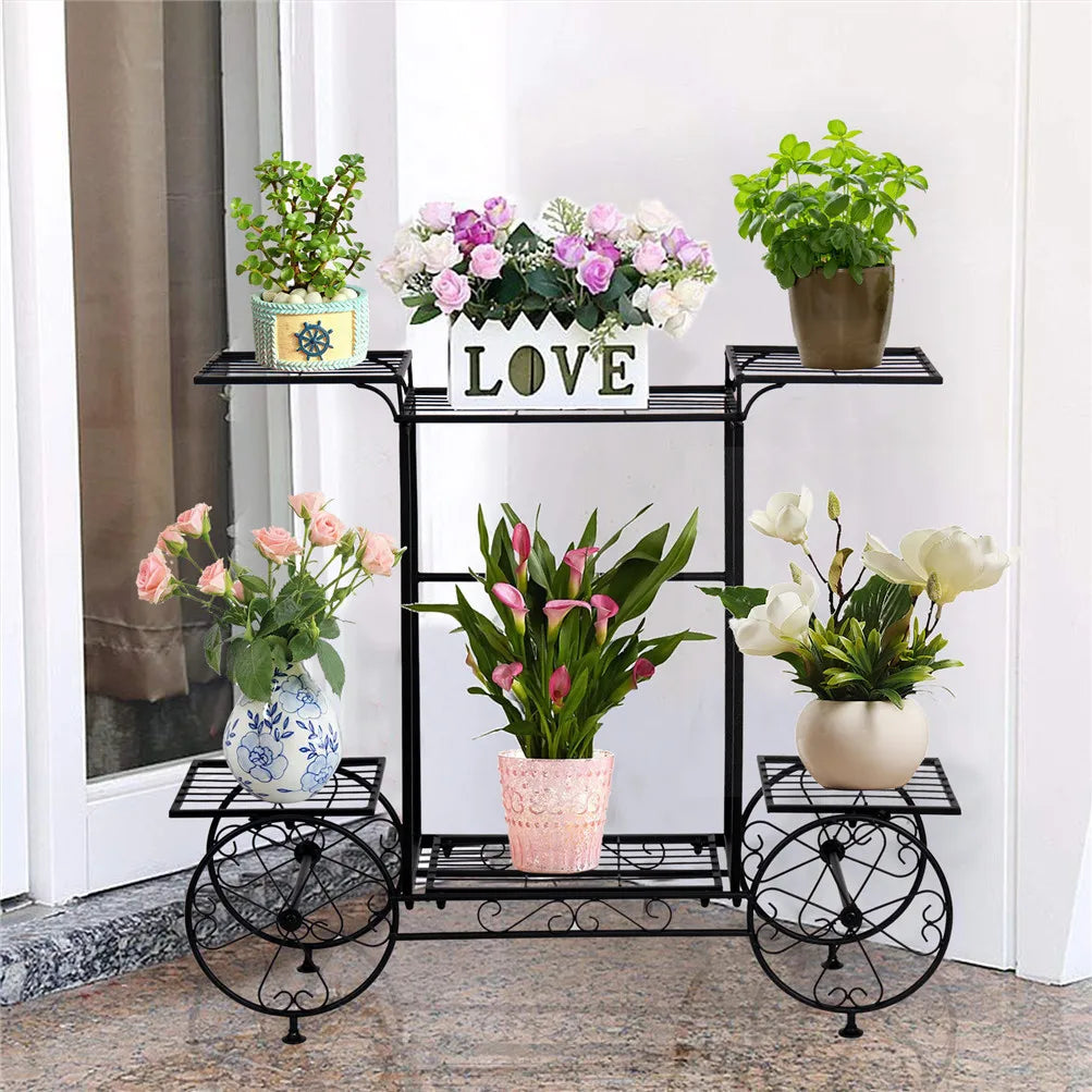 6‑Tier Metal Plant Cart