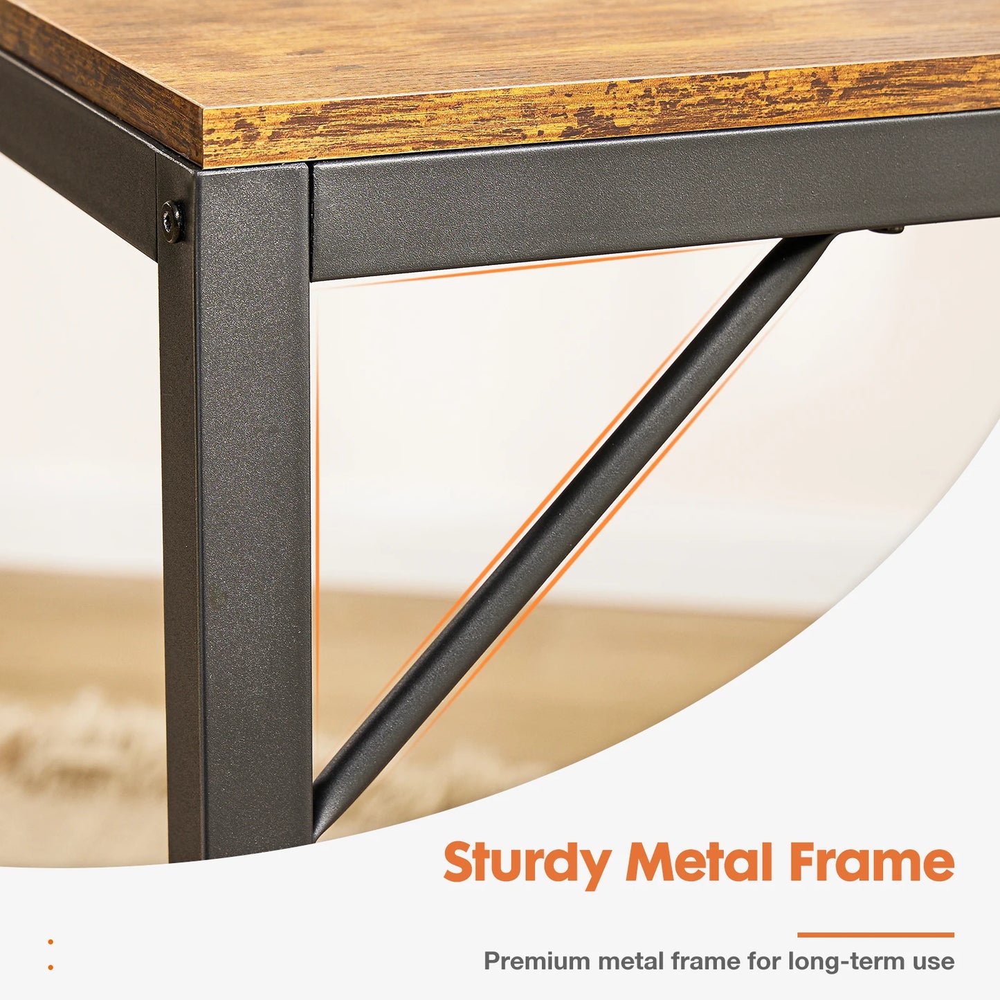 55-Inch Computer Desk with Drawers