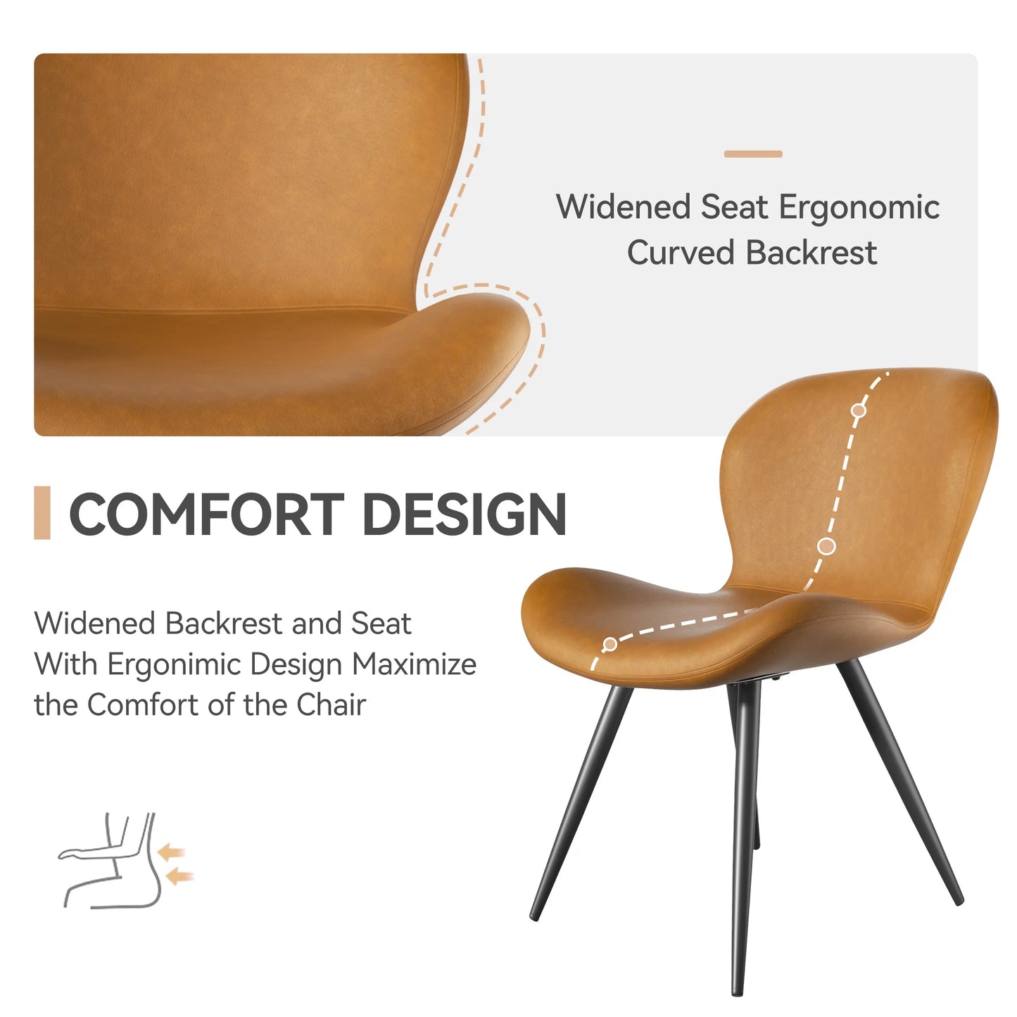 Modern Fabric Dining Chairs