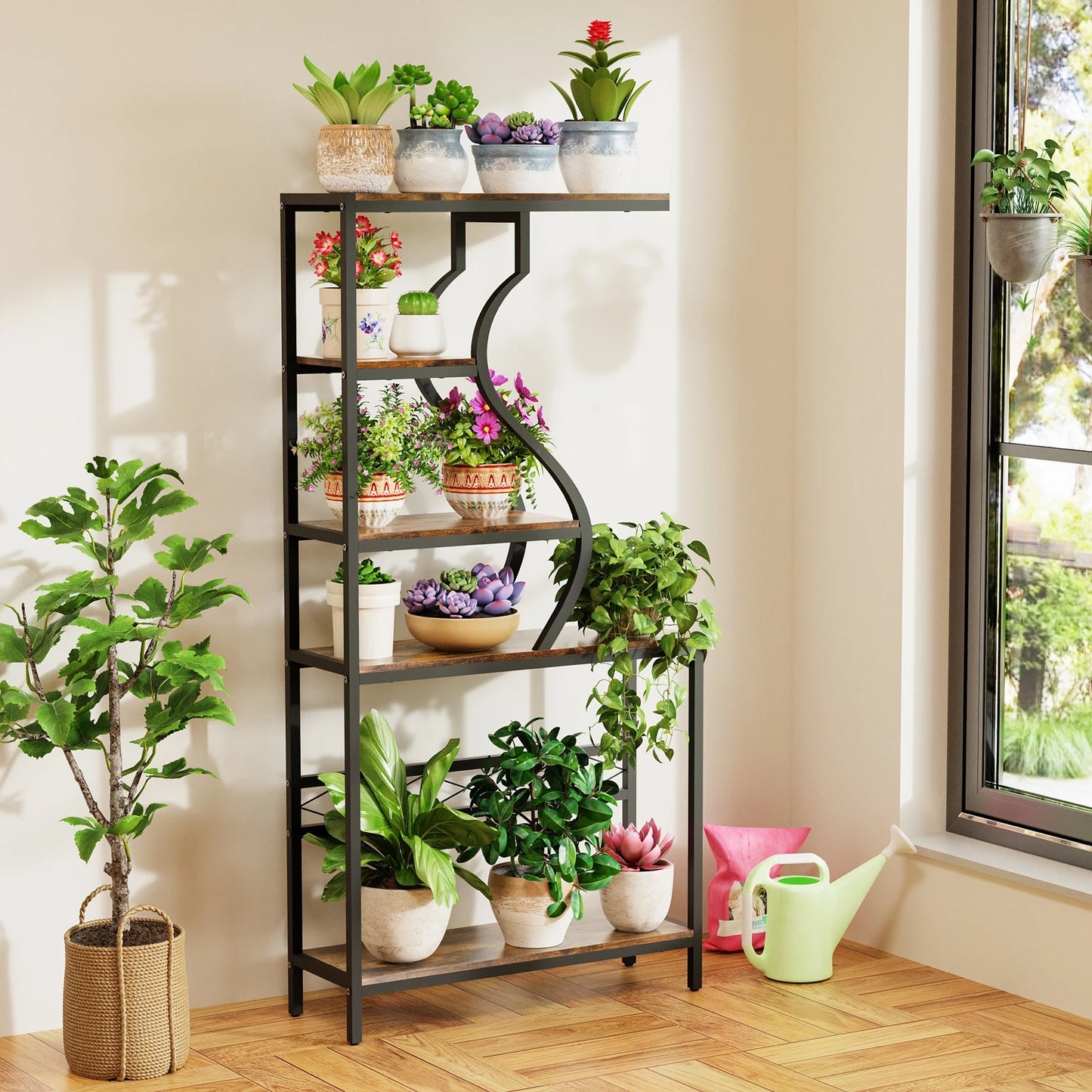 Industrial 5-Tier Plant Stand