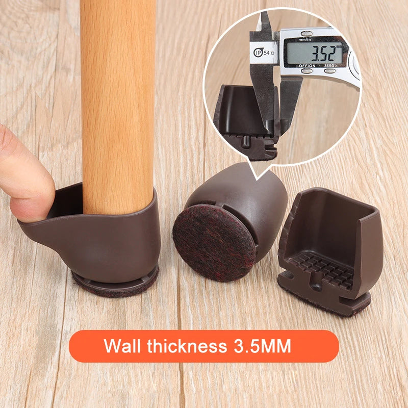Chair Leg Floor Protectors with Felt Pads