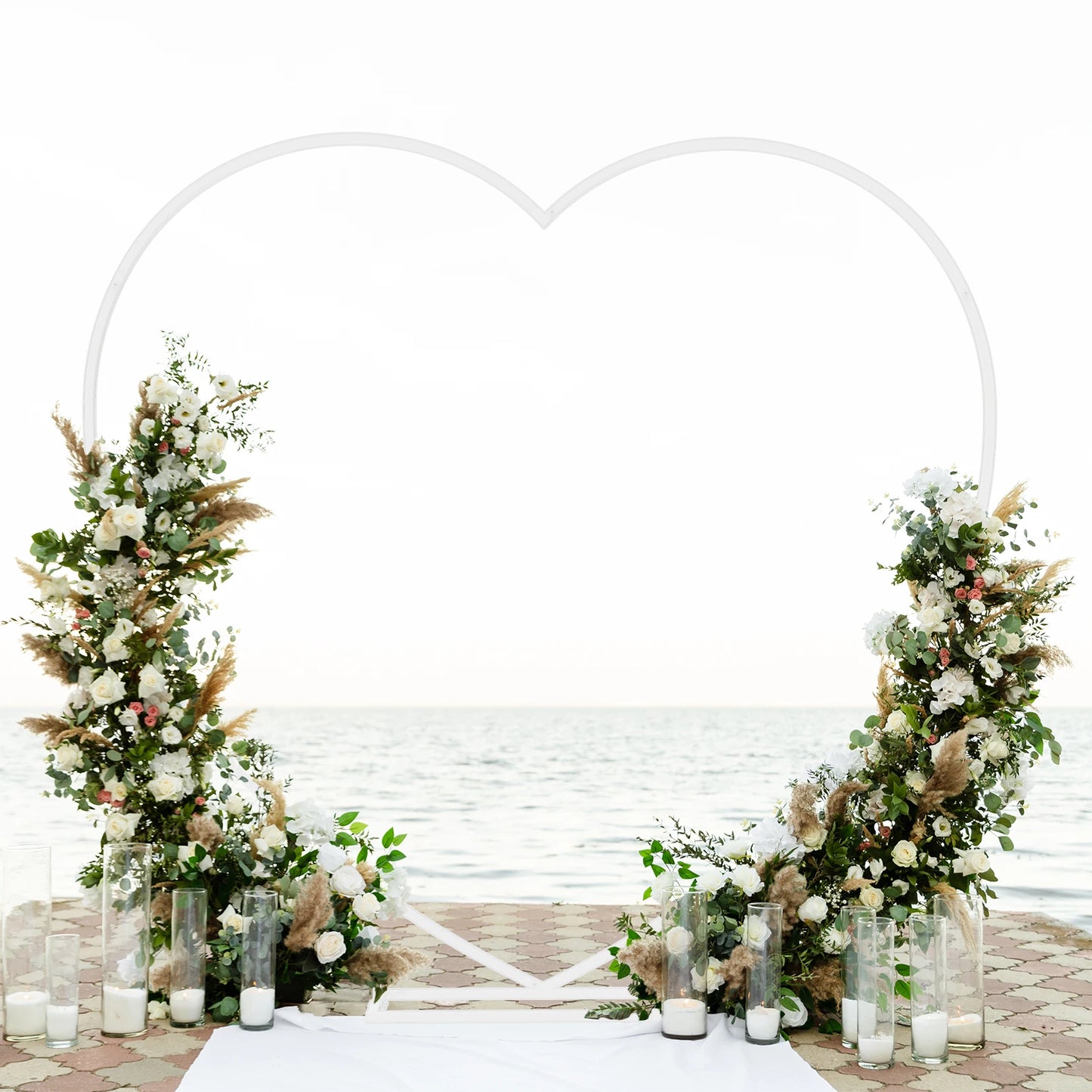 Heart Metal Wedding Arch Frame