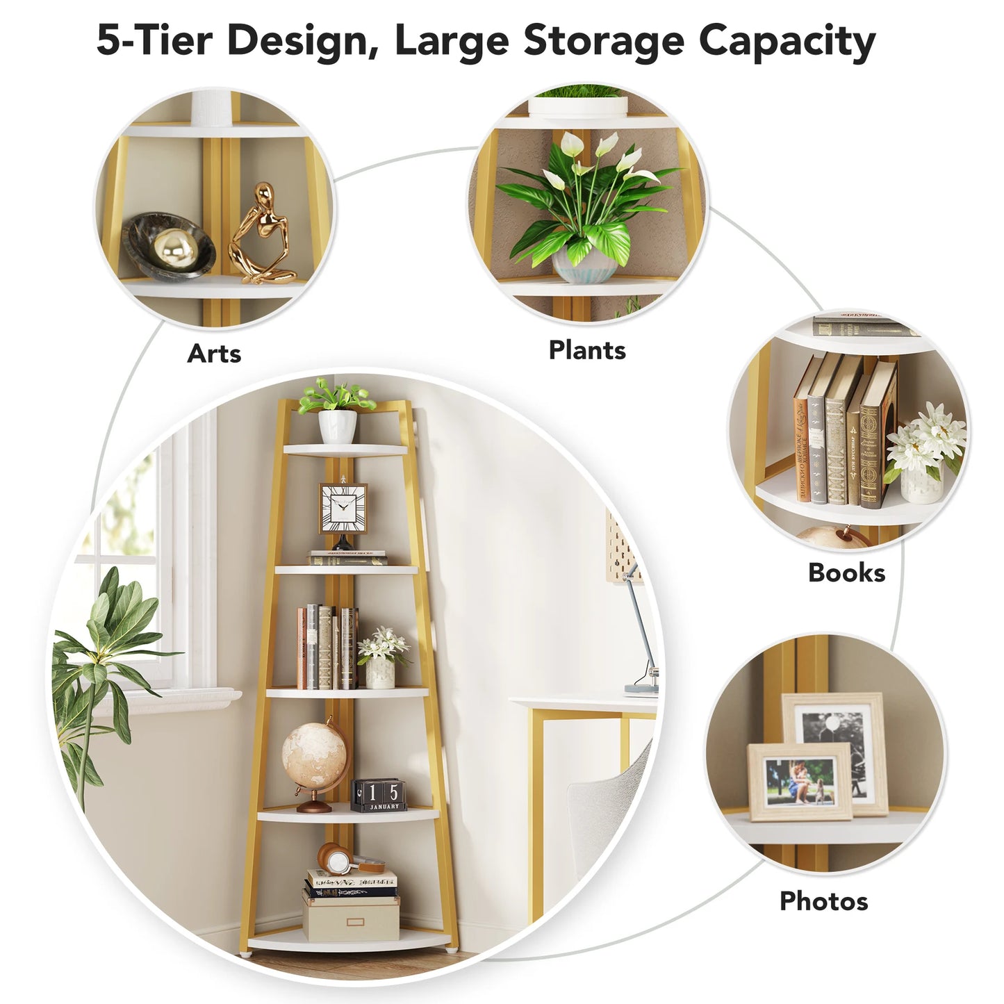 Corner Ladder Bookcase