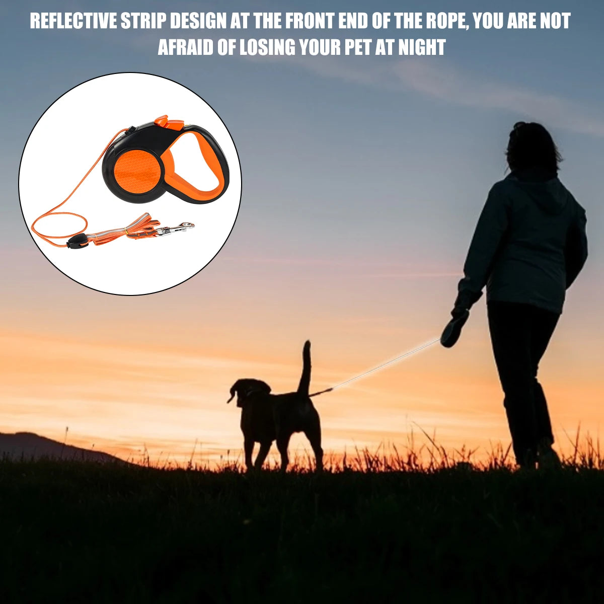 Retractable Dog Leash 8M