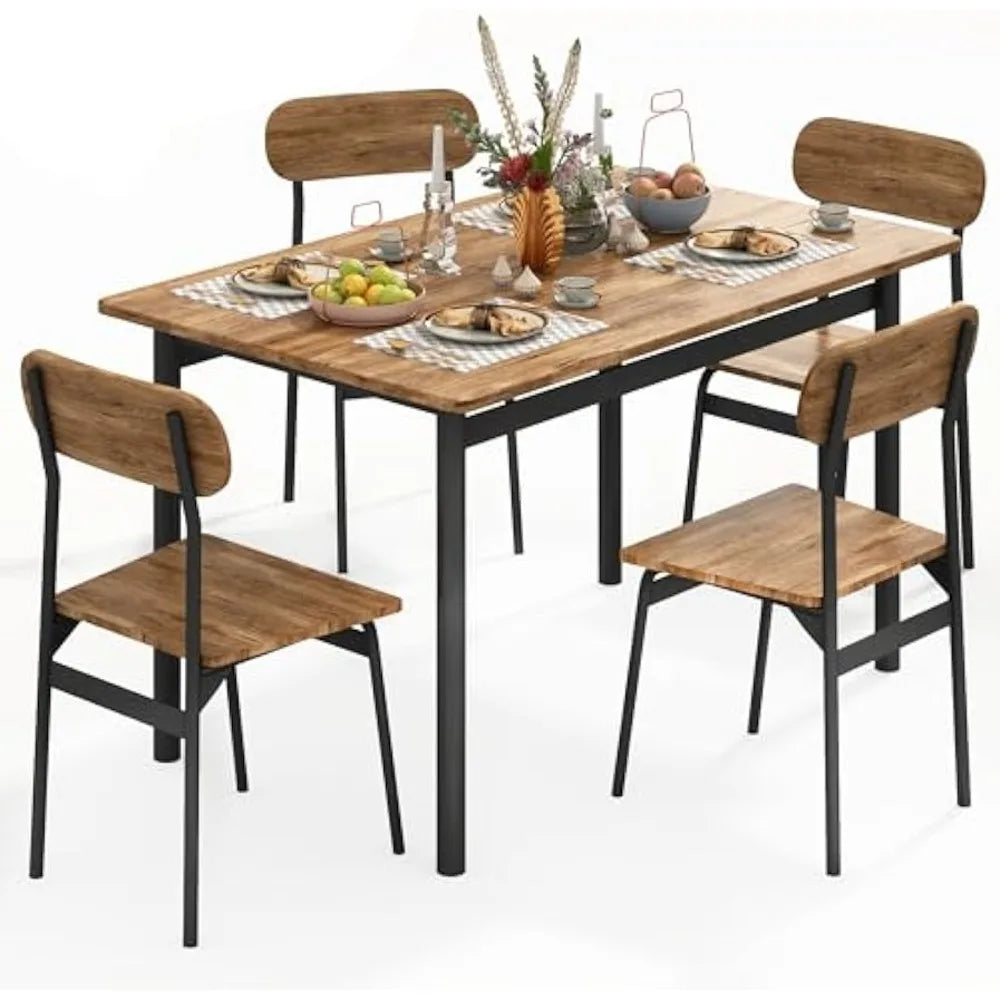 5-Piece Modern Dining Table Set