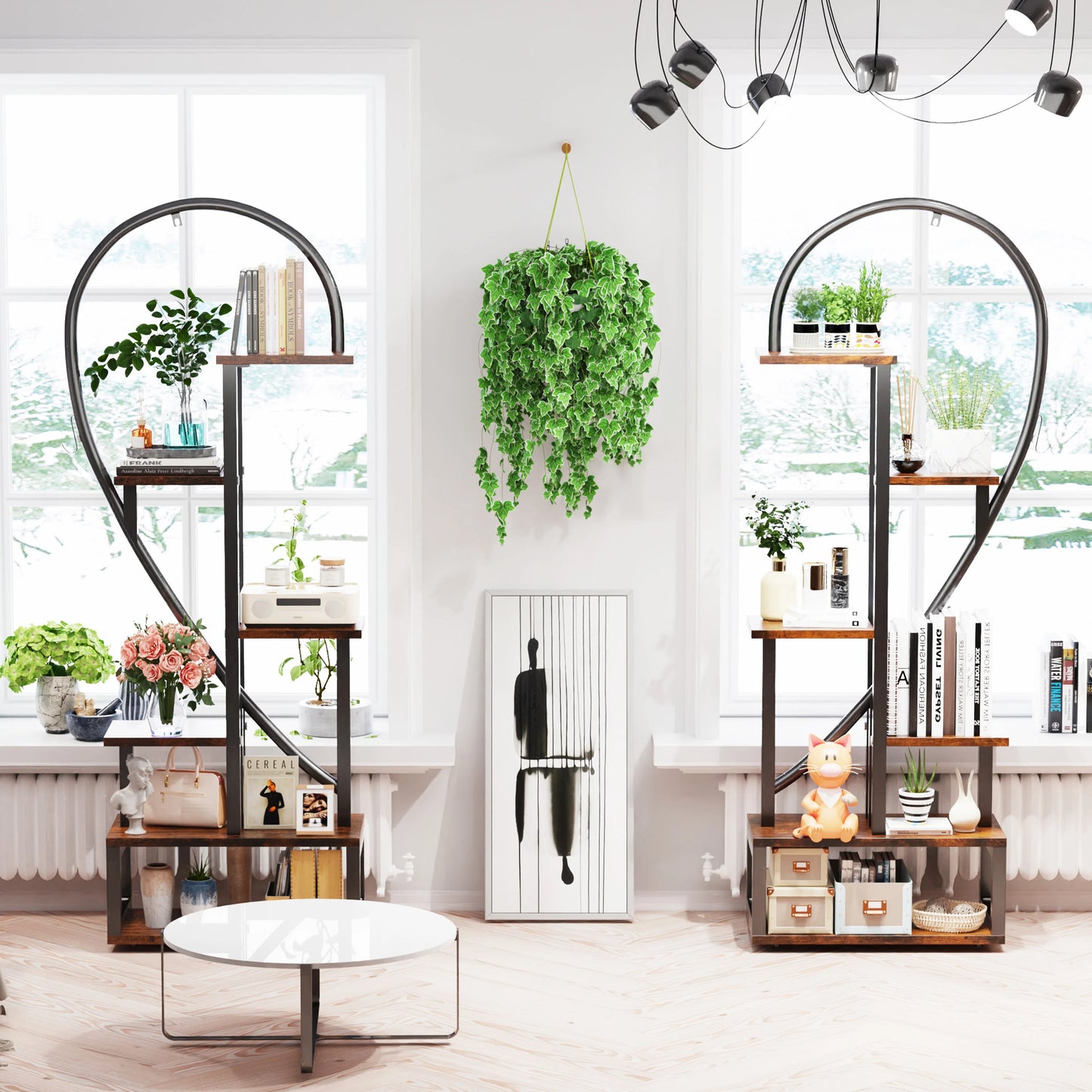 Heart-Shaped Plant Rack