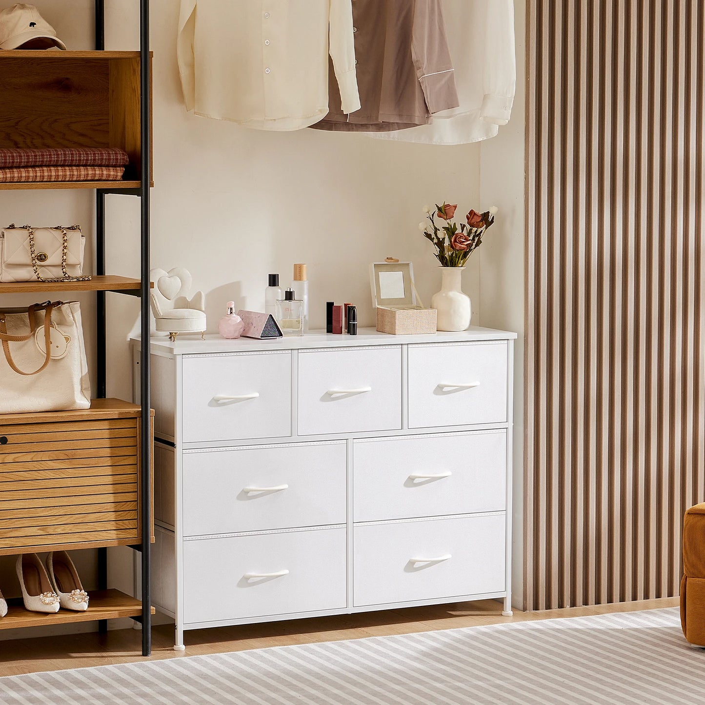 Wardrobe with Fabric Drawers (5/7/10 Drawers)