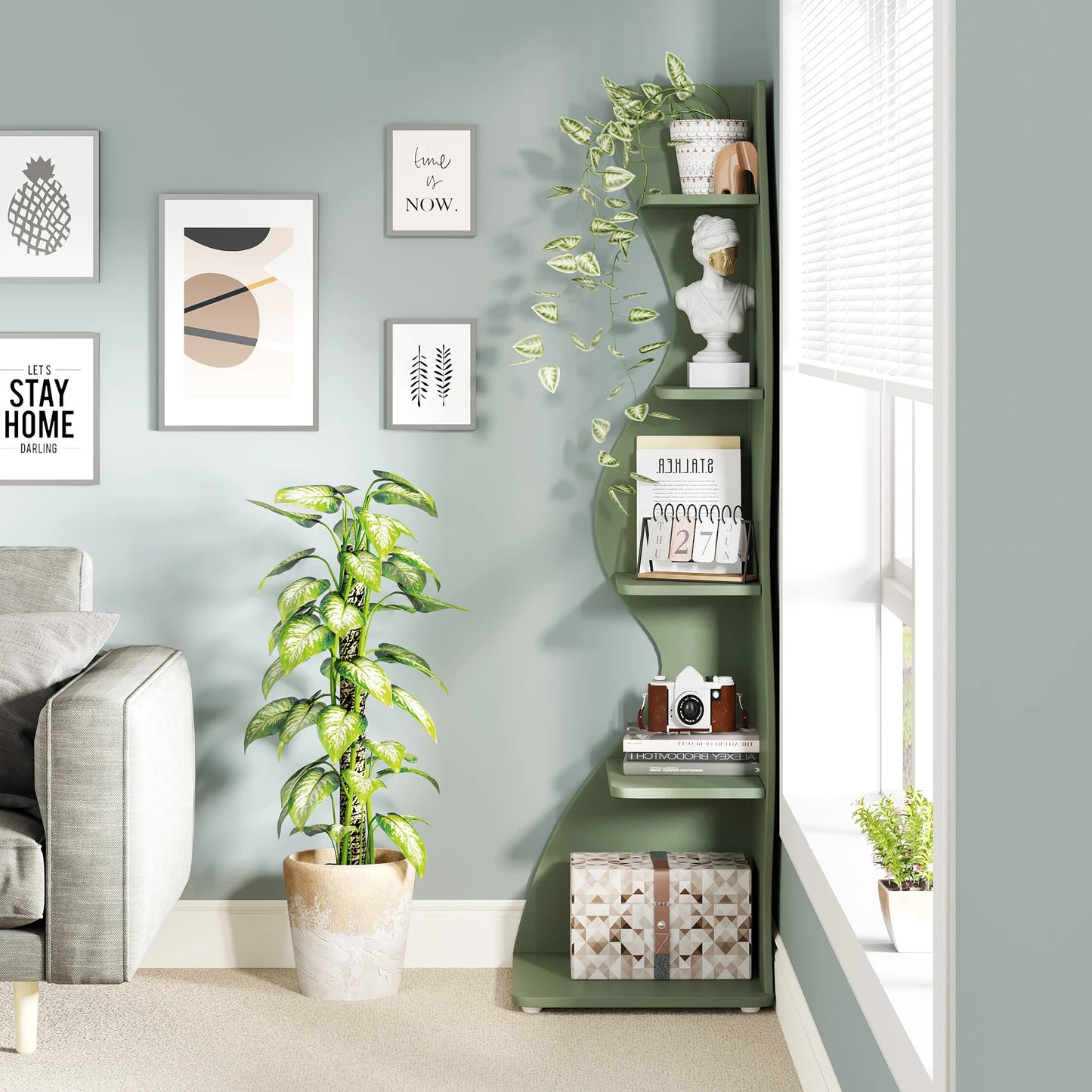 Corner 5‑Tier Shelf