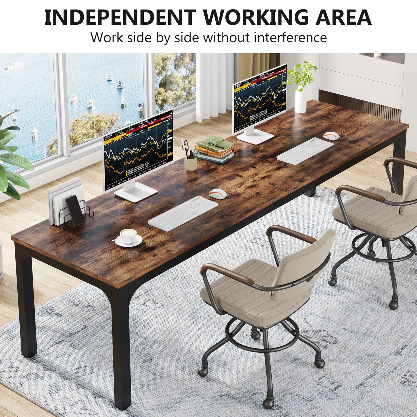 Dual Workspace Desk