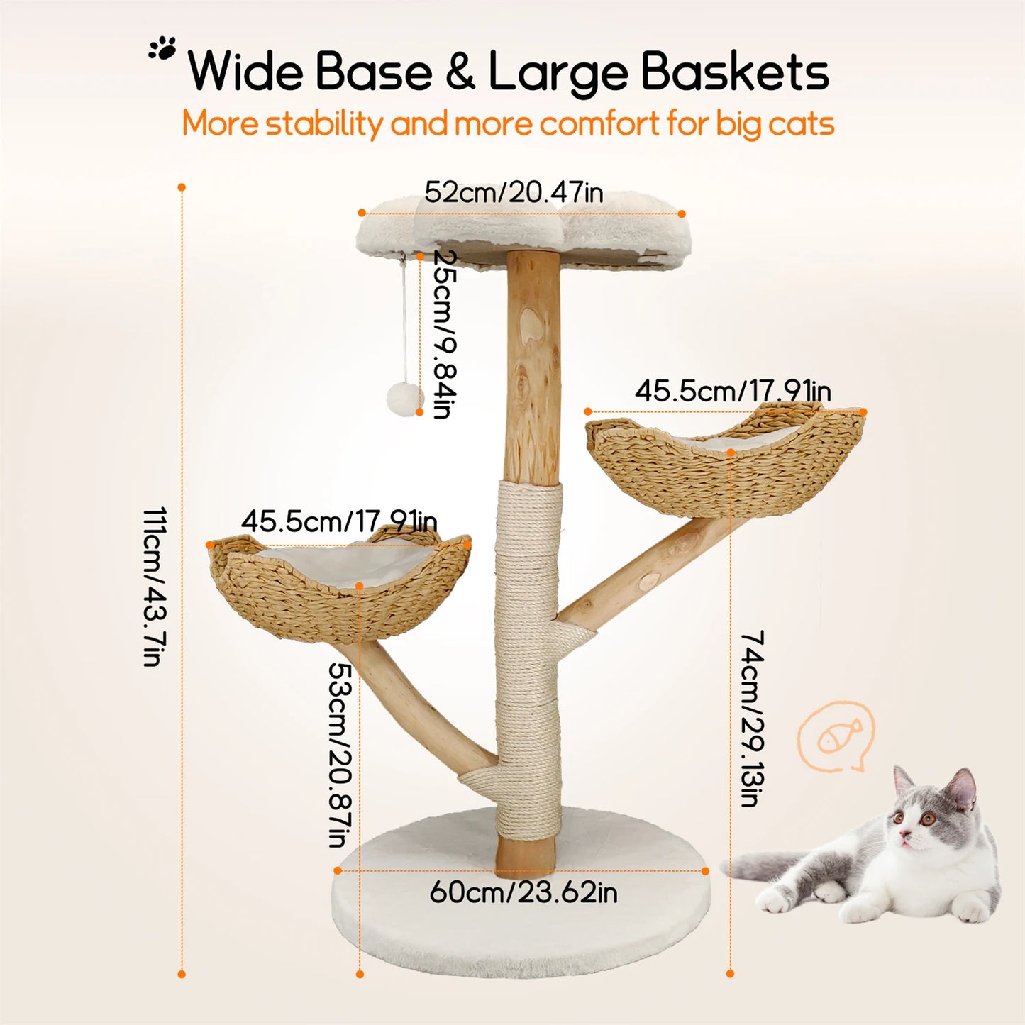Modern Cat Tree Activity Tower