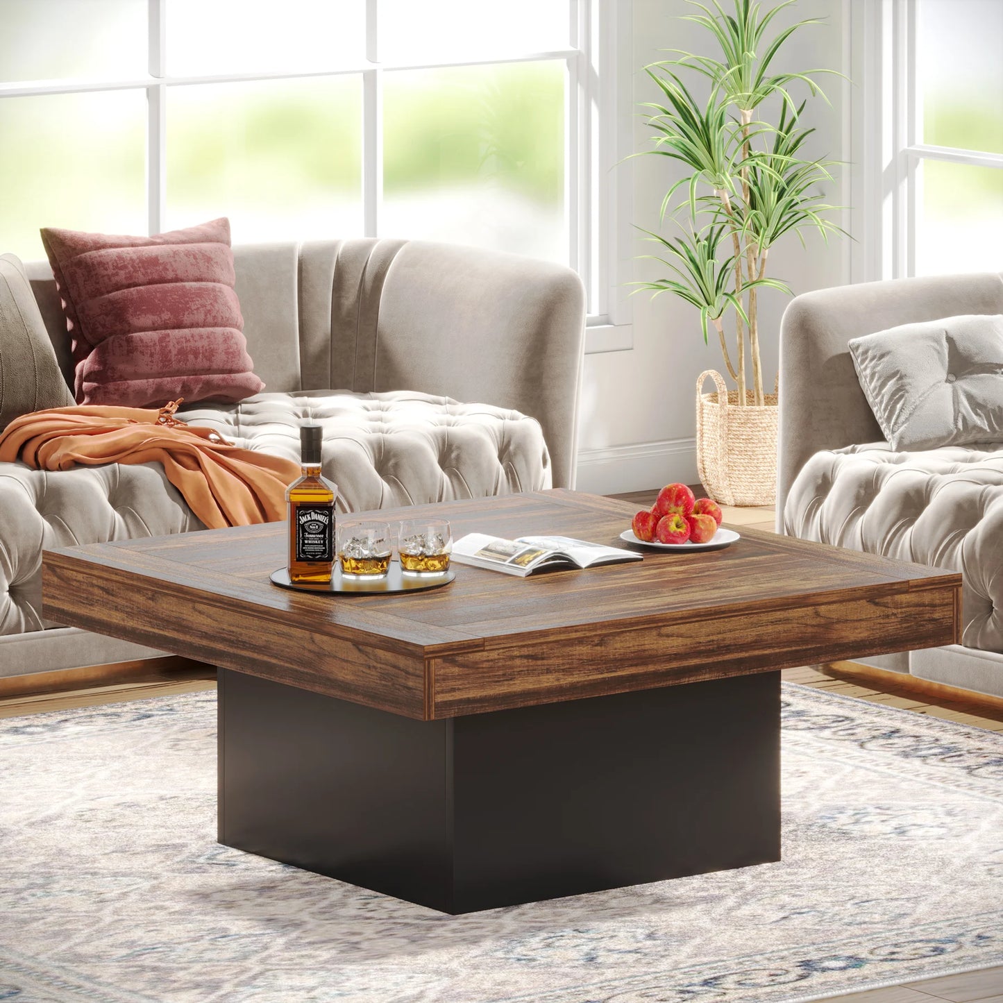 LED Rustic Coffee Table