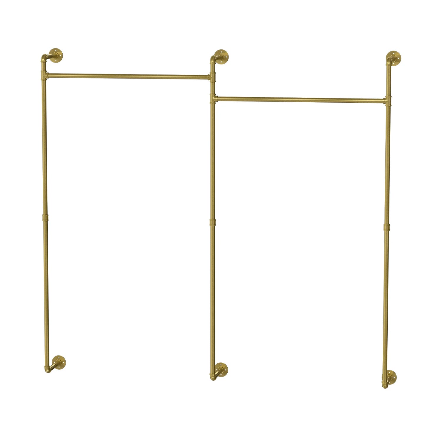 Industrial Wall Clothes Rod