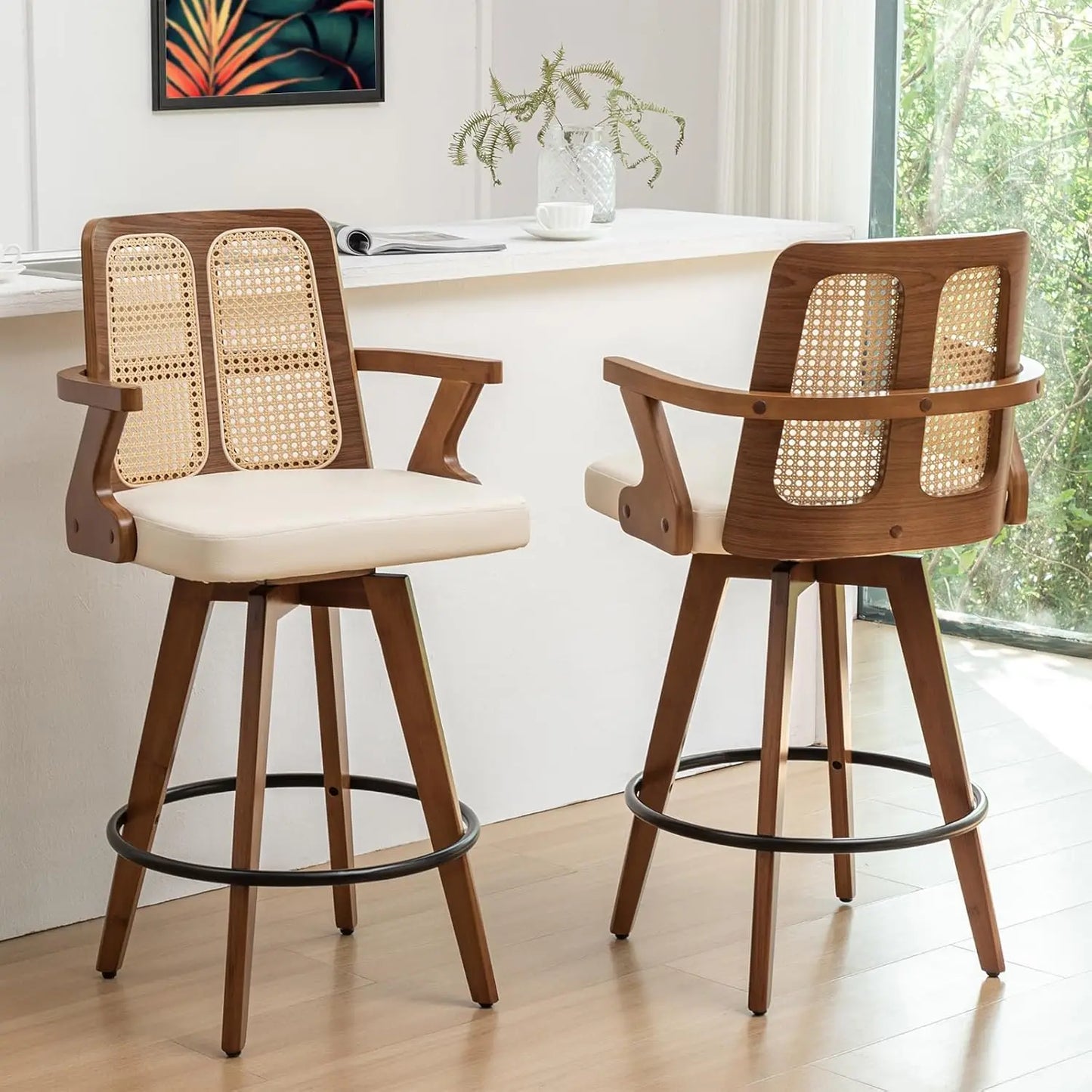 Swivel Bar Stools Set