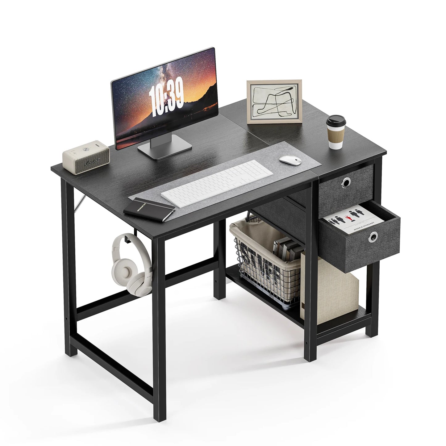 55-Inch Computer Desk with Drawers
