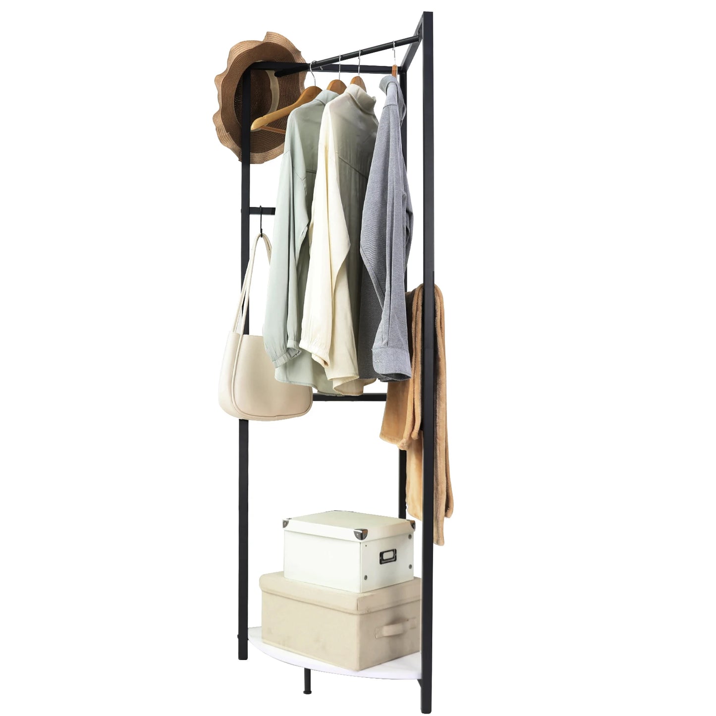 Corner Hall Tree Rack