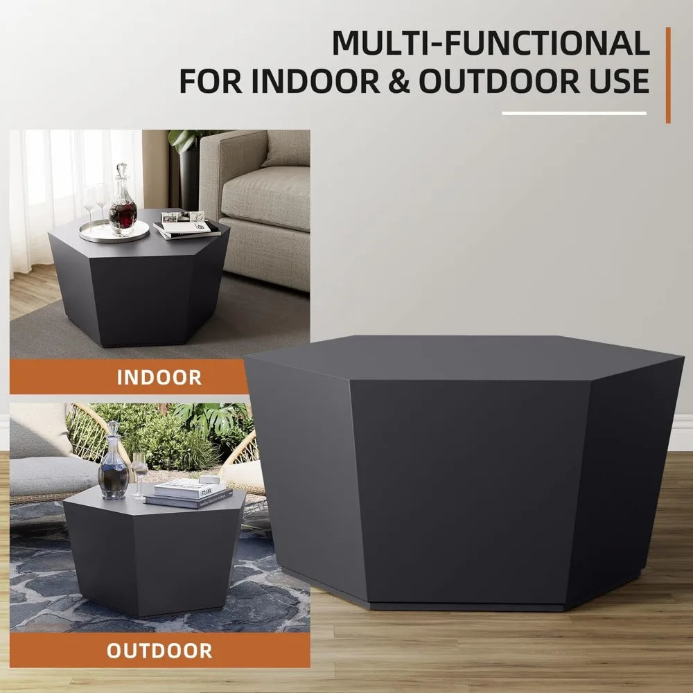 Hexagon Concrete Coffee Table