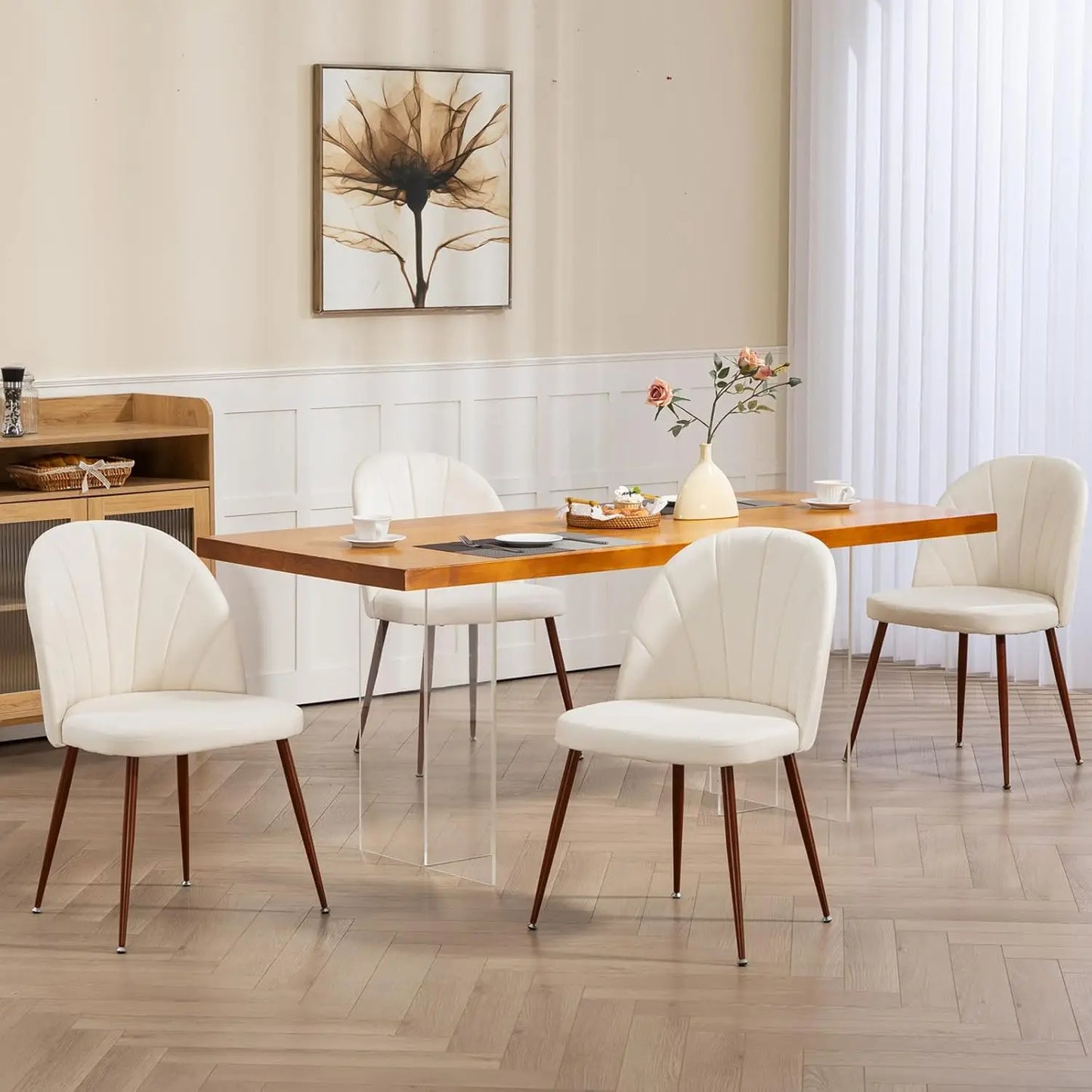 Velvet Accent Dining Chairs