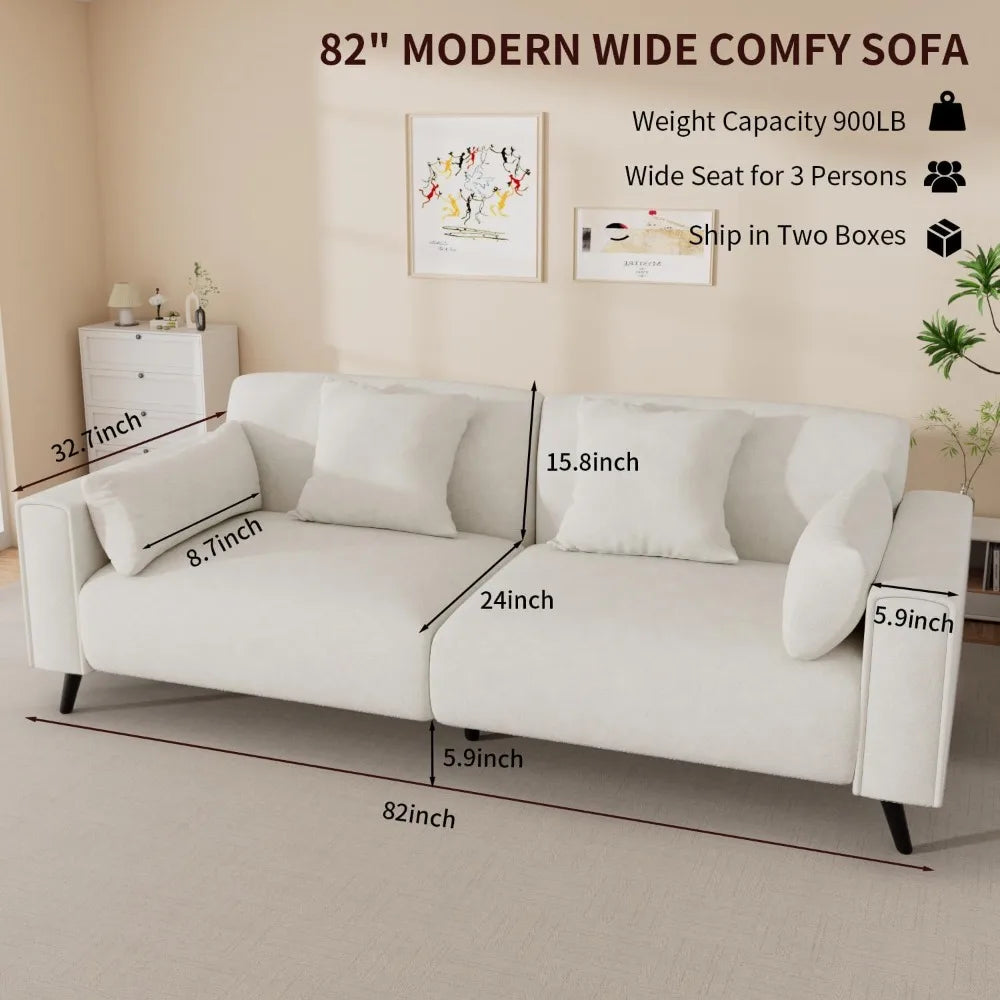 82-Inch Deep Seat Sofa