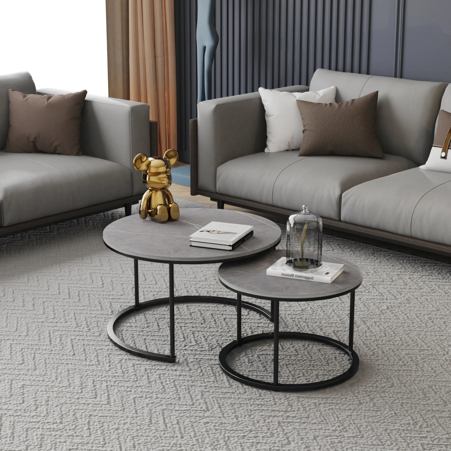 Round Nesting Coffee Tables