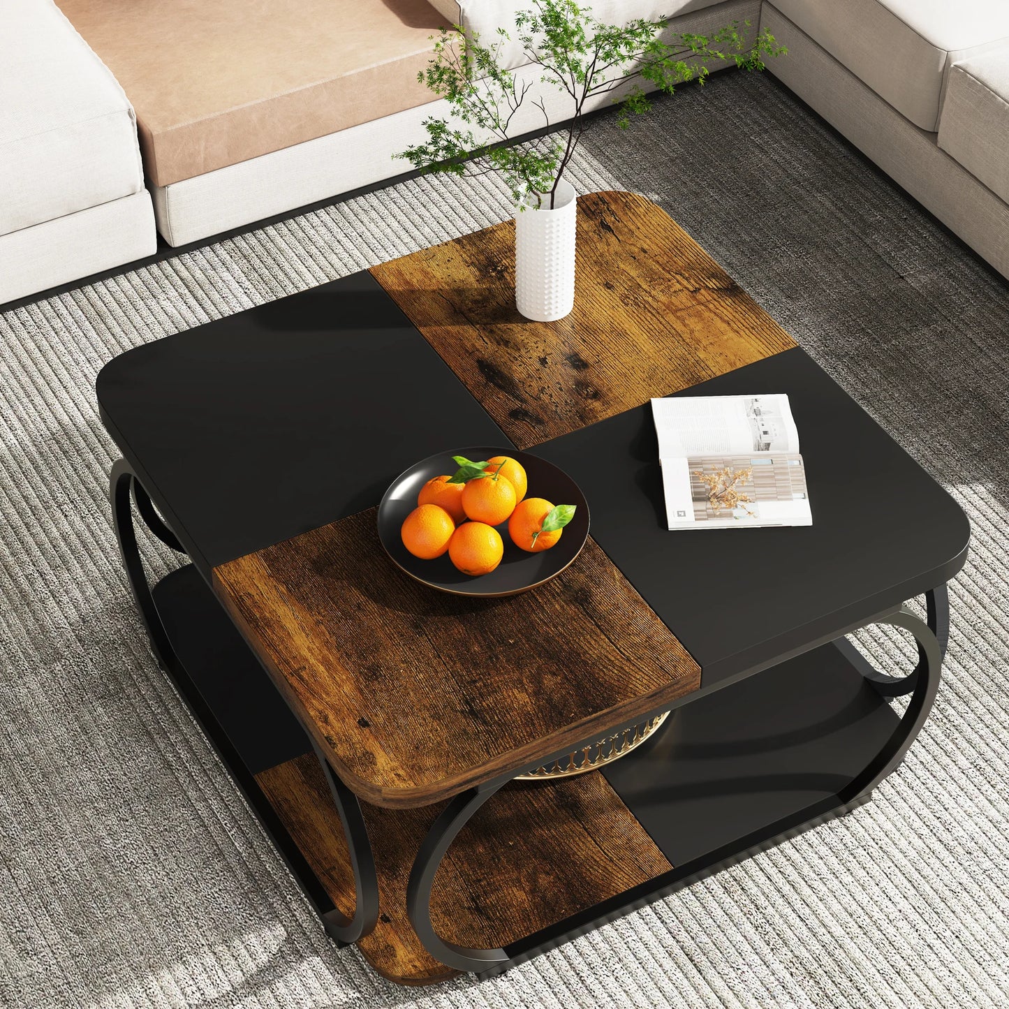 Square Farmhouse Coffee Table