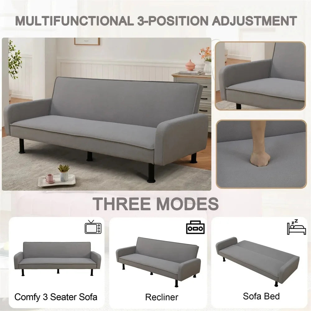 Flannel Futon Sofa Bed