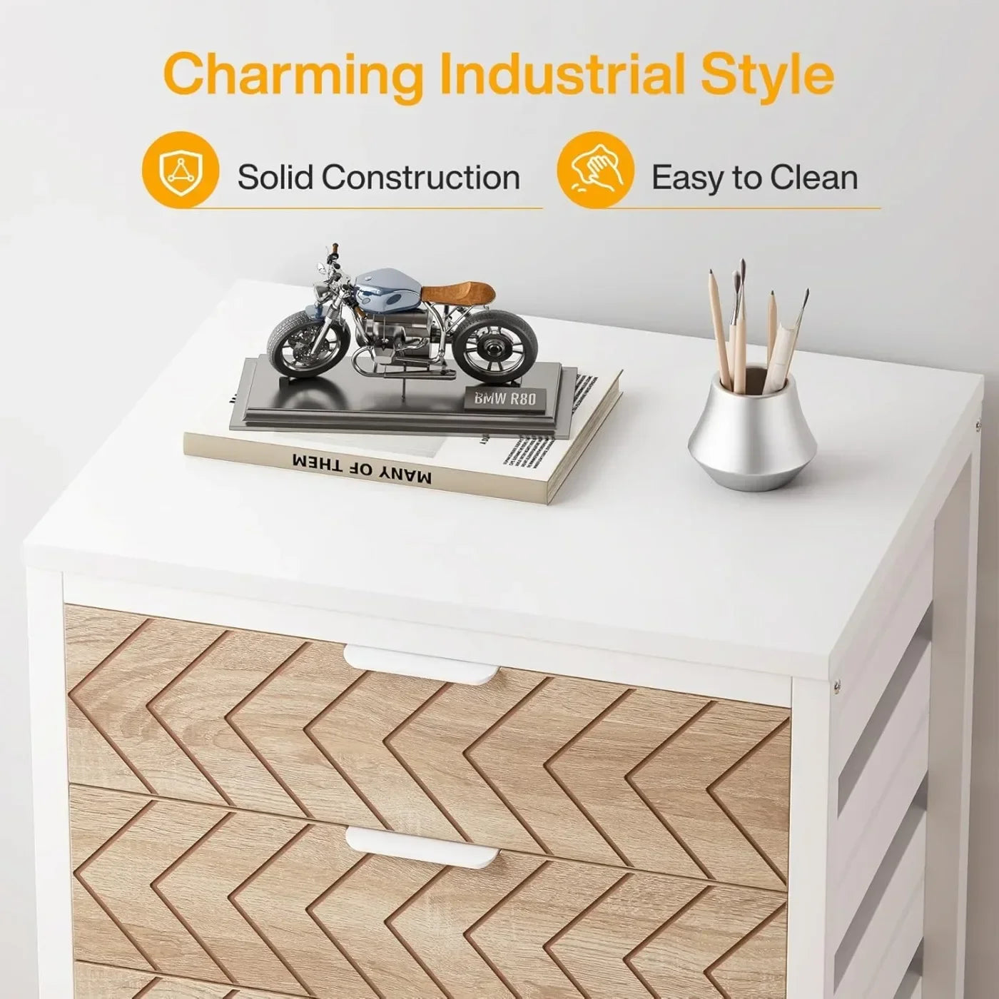 Mobile 5‑Drawer Cabinet