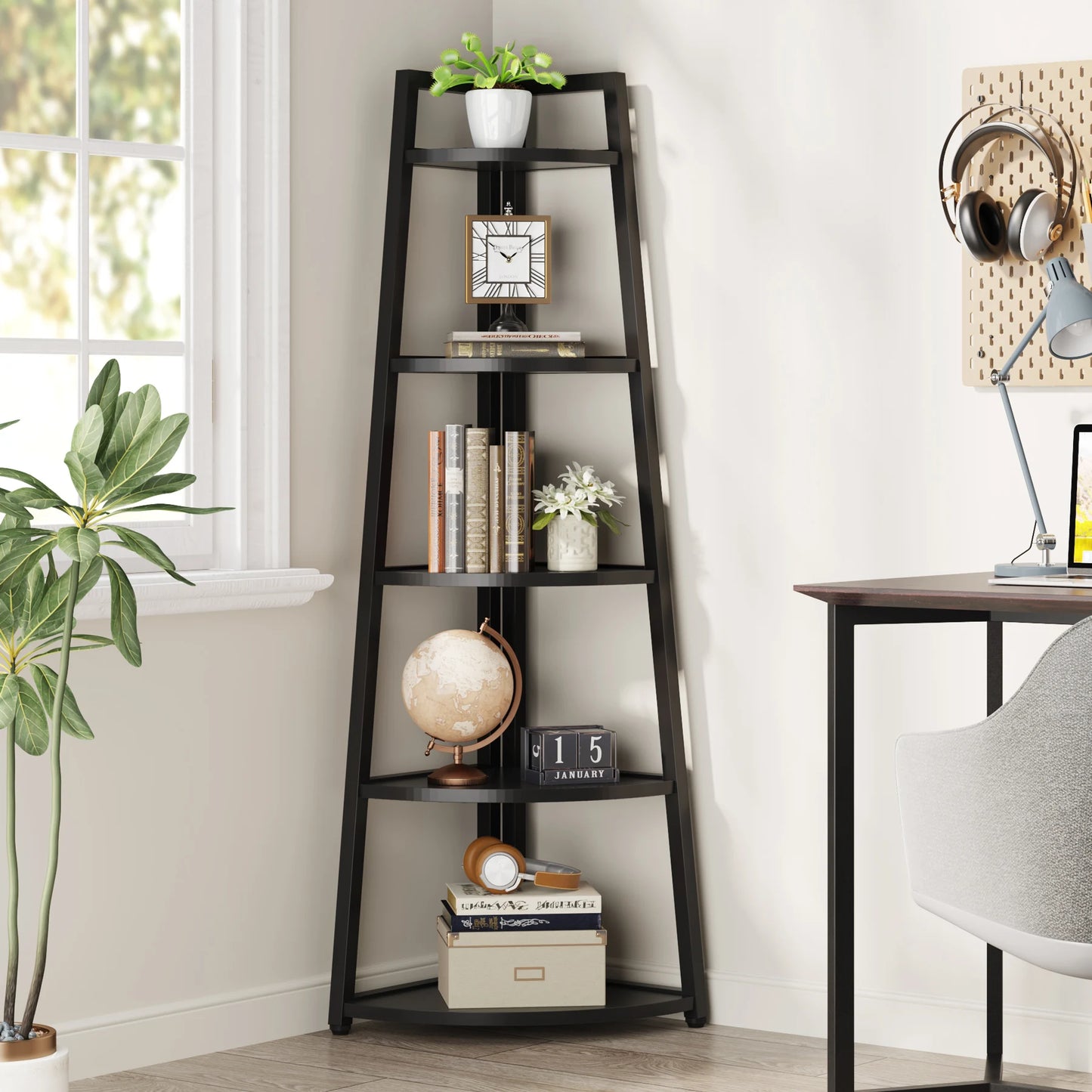 Corner Ladder Bookcase