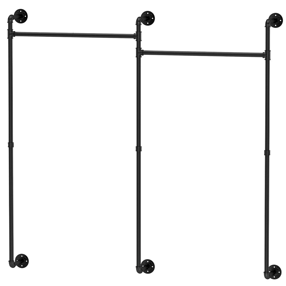 Industrial Wall Clothes Rod