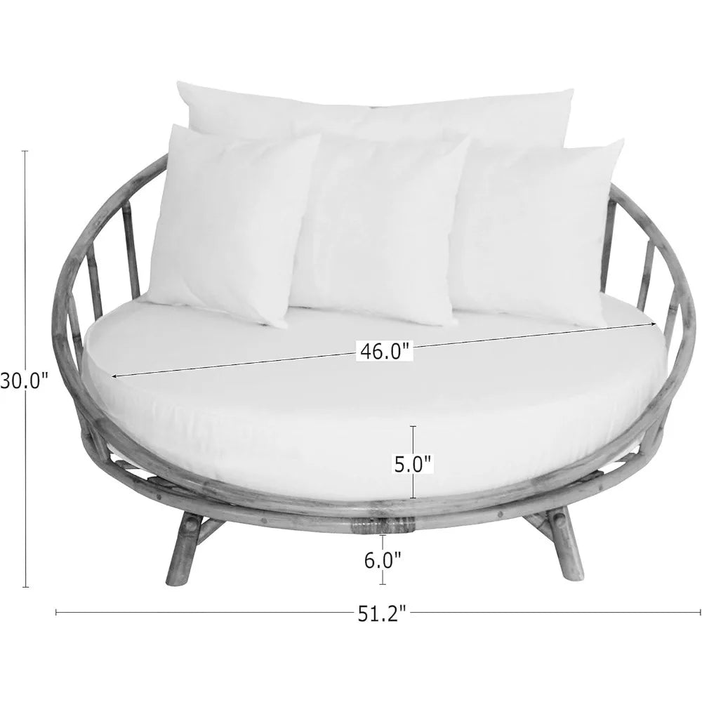 Bamboo Round Daybed