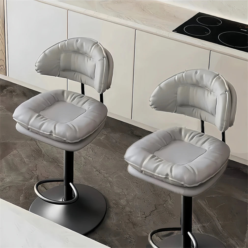 Adjustable Swivel Bar Stools Set