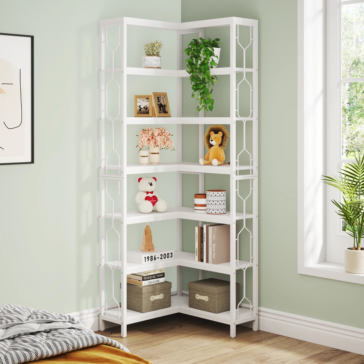 Industrial Corner Shelf