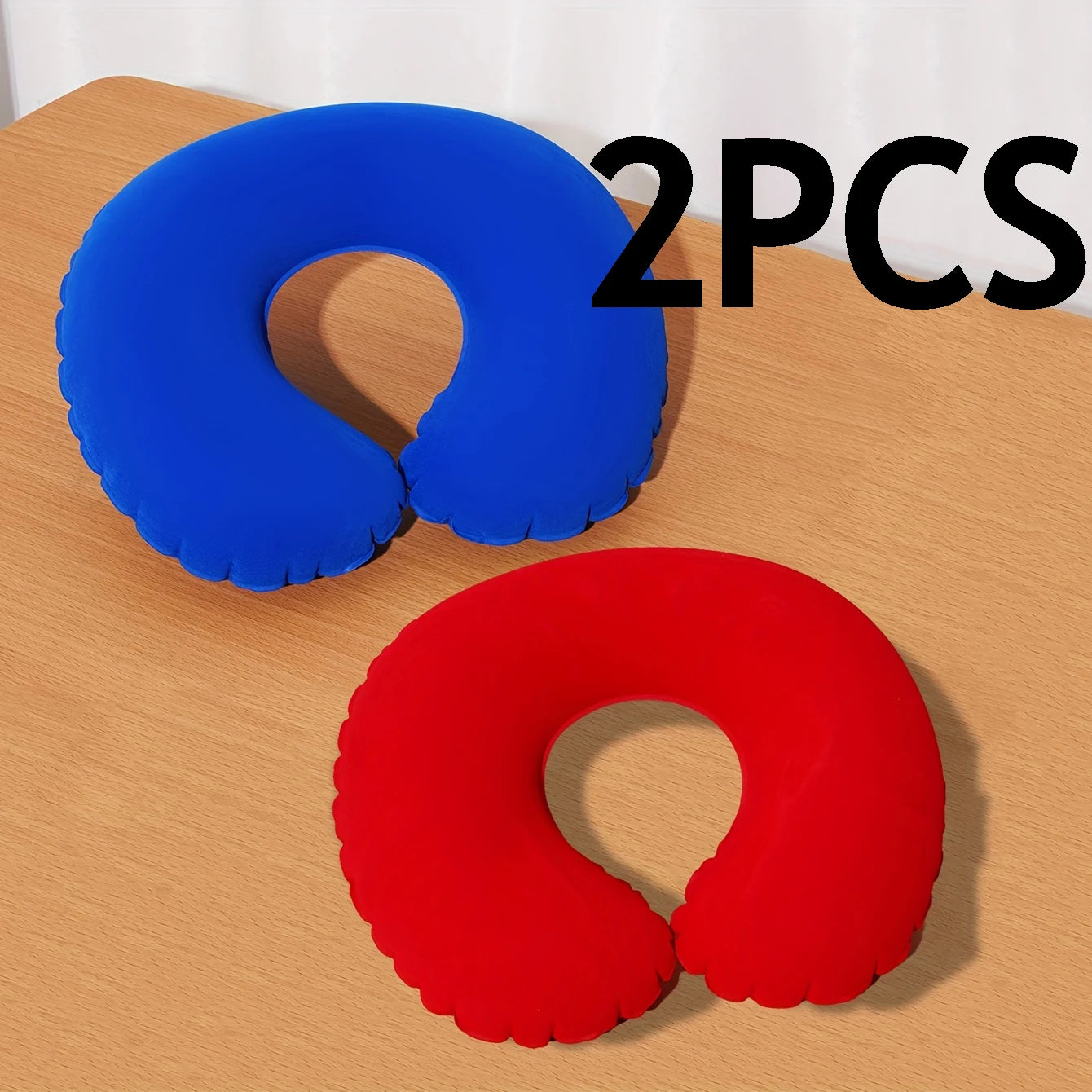 2Pcs inflatable U-shaped pillow